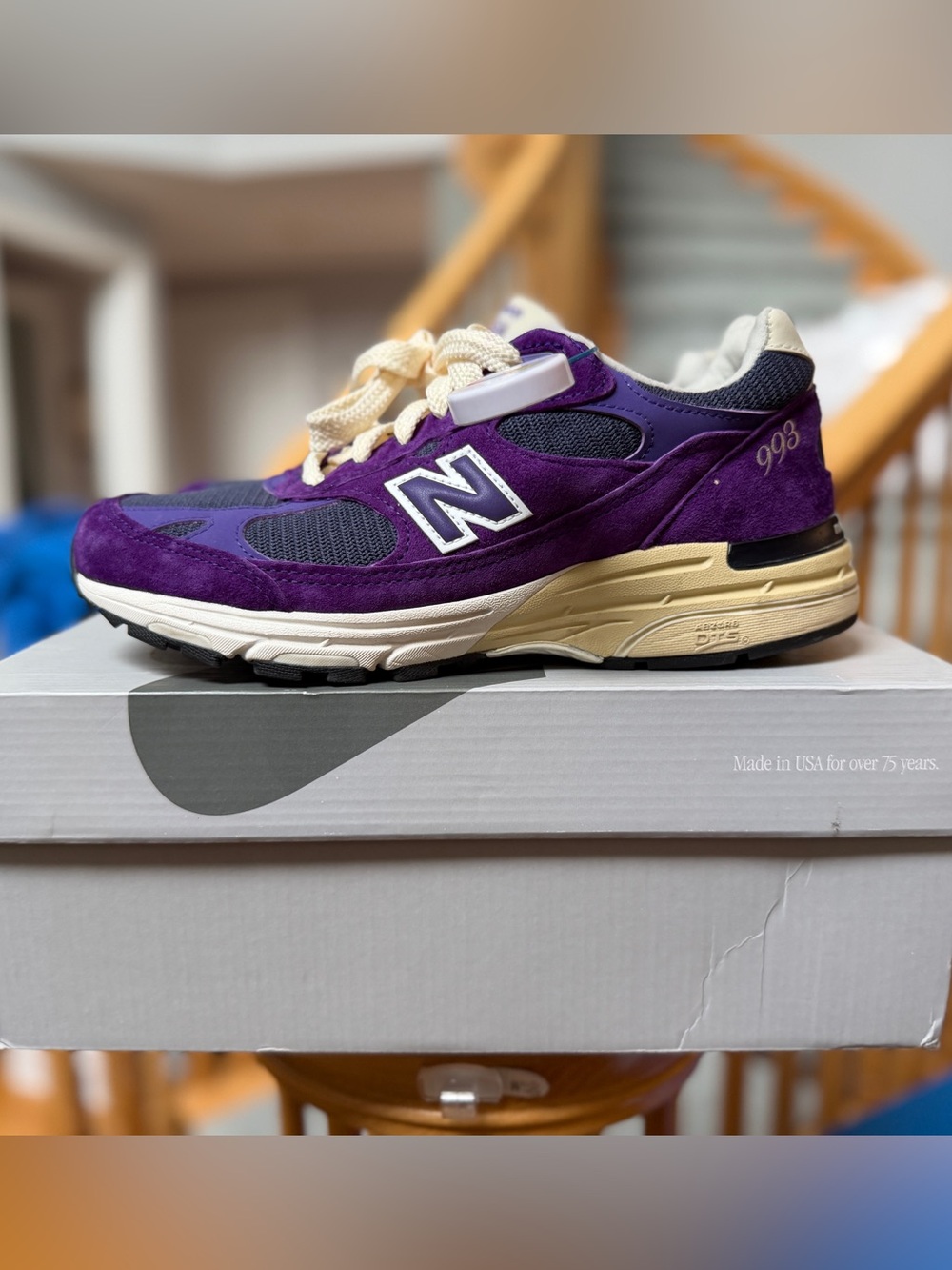 New Balance 993 Made in USA Teddy Santis Interstellar size 7 purple - Picture 2 of 5